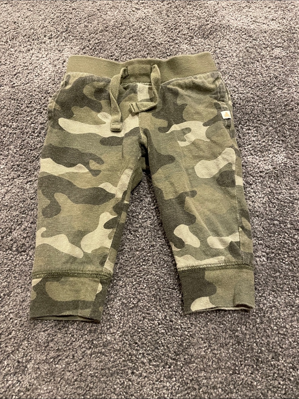 Baby Gap 6-12m Boys Green Camo Joggers